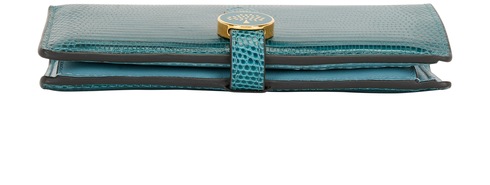 Mulberry Lizard Embossed Wallet, &pound;150, Accessories, Blue, Leather, Top view